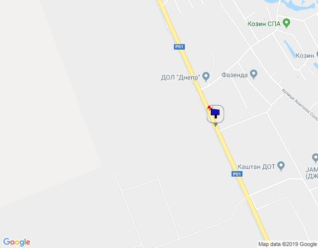 Білборд/Щит, П'ятихатки, Конча-Заспа, траса Р-01, км 32+150 право, поворот на с. П'ятихатки (вул. Анатолія Солов'яненка), через 150м після автобусної зупинки