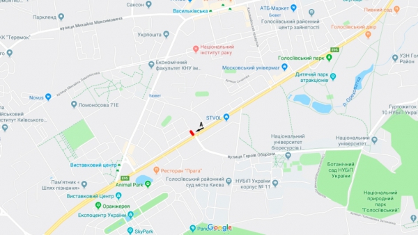 Скролл/Ситиборд, Киев, просп. Голосіївський, 120 / вул. Героїв Оборони, в напр. Одеської пл.