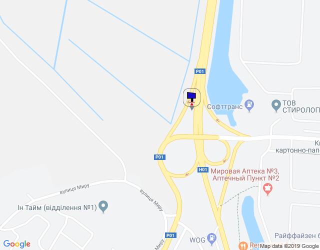 Билборд/Щит, Трассы, Дніпровське шосе, траса Н-01 "Київ-Знам'янка", км 43+220 право, розв'язка на м. Обухів та м. Українка, виїзд з м. Обухів в сторону м. Київ