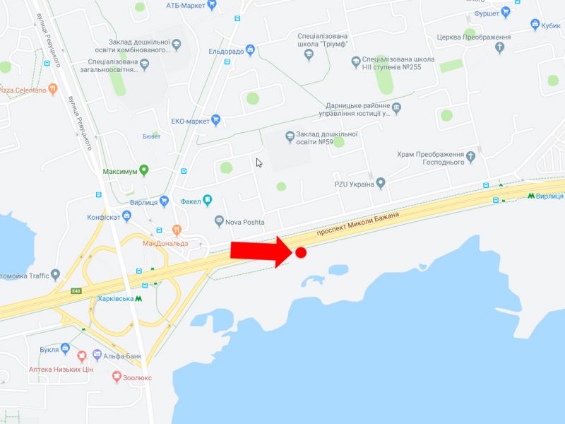 Ролер/Призматрон, Київ, Бажана пр., 7 навпроти, в сторону ст.м. "Вирлиця", з центру