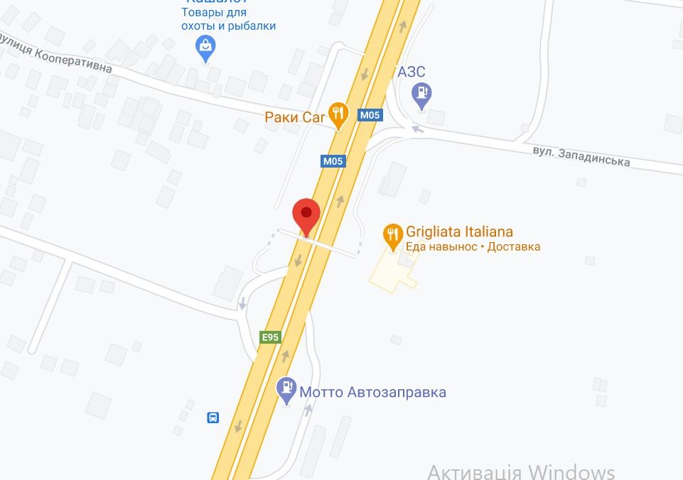 Реклама на мостах, Трассы, М-05 Одеська тр. 25+550 км від КПП. Сьомий 2,20.16,20 від Києва - с. Глеваха, поворот на АЗС БРСМ, Ресторан Karetnyy Dvir, з Києва
