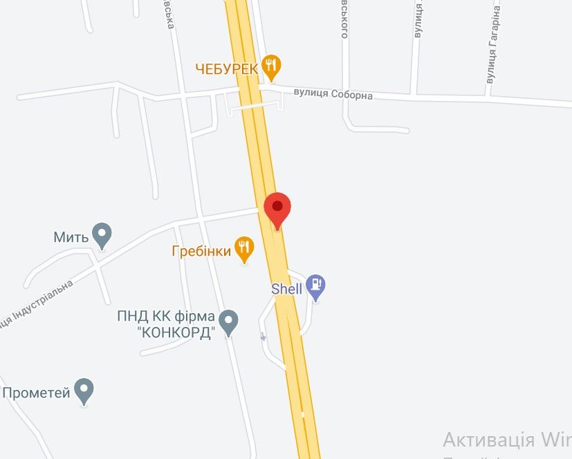 Реклама на мостах, Трассы, М-05 Одеська тр. 67+950 км від КПП Чотирнадцятий від Києва - с. Гребінки, зупинка, ринок Гребінківський, Прометей, АЗС Shell, в напрямку Києва