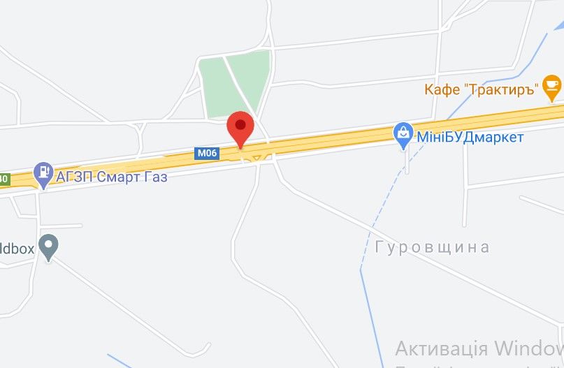 Реклама на мостах, Трассы, М-06 Житомирська траса 31+695 км від КПП. Девятий від Києва, с. Гурівщина, зупинка, Хрест-меморіал Борцям за волю України, напрямок - з Києва
