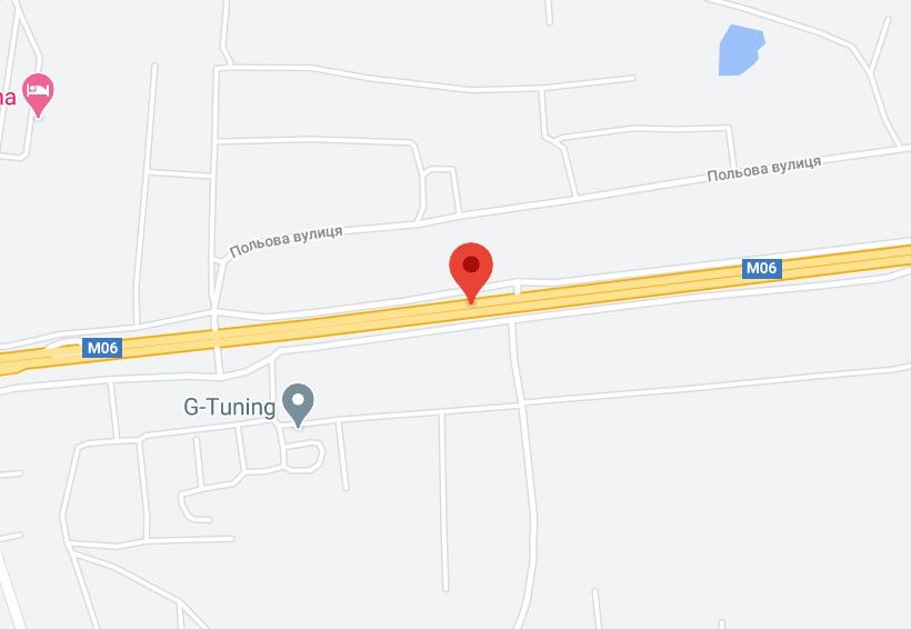 Реклама на мостах, Трассы, М-06 Житомирська траса 34+320 км від КПП. Одинадцятий від Києва, с. Любимівка (Бузова), зупинка, напрямок - з Києва