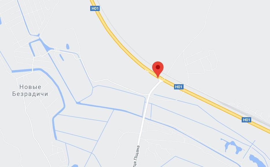 Реклама на мостах, Трассы, Н 01 Ново Обухівська тр. 34+557 (Гарант) км від КПП. Восьмий від Києва, зупинка Дачна,поворот на Нові Безрадичі, з Києва