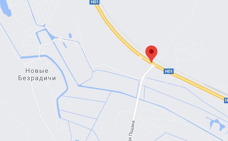 Реклама на мостах, Трассы, Н 01 Ново Обухівська тр. 34+557 (Гарант) км від КПП. Восьмий від Києва, зупинка Дачна,поворот на Нові Безрадичі, в Київ
