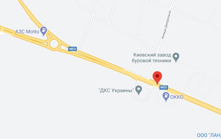 Реклама на мостах, Трассы, М-03 траса Київ-Харків 45+300 км, Перший від Борисполя, с. Іванків, зупинка, АЗС Веста, АЗС ОККО , гол. офіс DKC, напрямок - в Київ