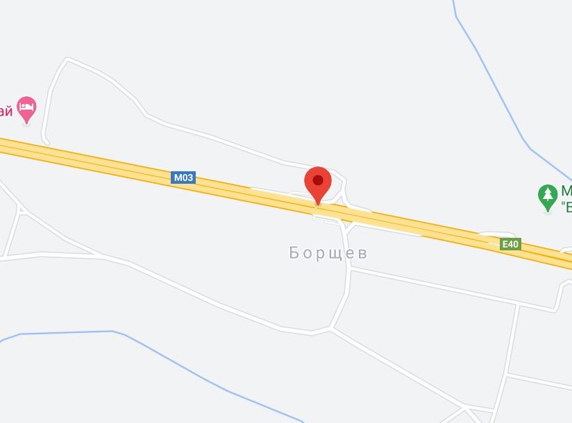 Реклама на мостах, Трассы, М-03 траса Київ-Харків 69+130 км від КПП. Четвертий від Борисполя, поворот на Борщів, Гот.-рест. Комплекс Водограй, Магазин, напрямок - в Київ