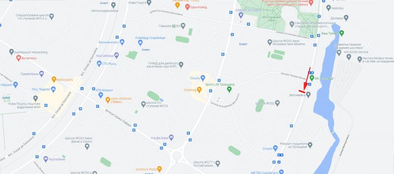 Білборд/Щит, Київ, Закревського Миколи вул. 71, рух в напрямку Лифаря Сержа вул.