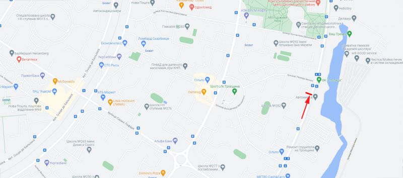 Билборд/Щит, Киев, Закревського Миколи вул. 71, рух в напрямку Данькевича вул.