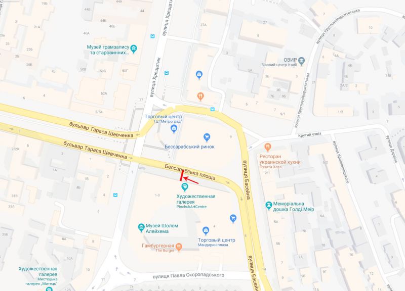 Скролл/Ситилайт, Киев, Бессарабська площа біля буд. 1/3 №2, Арена Сіті, рух в напрямку бул. Т. Шевченко