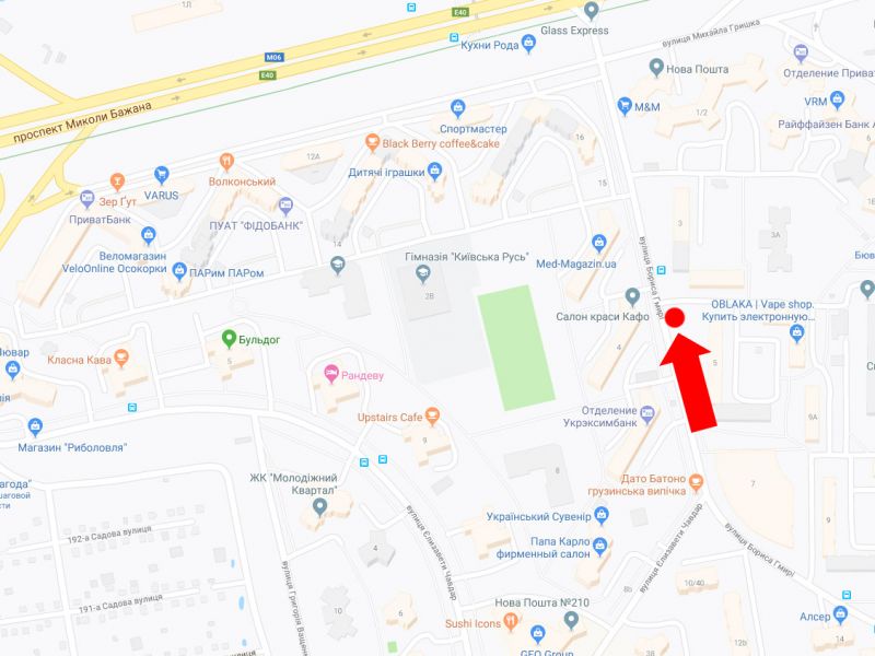 Билборд/Щит, Киев, Гмирі вул. 5, в бік пр. Бажана