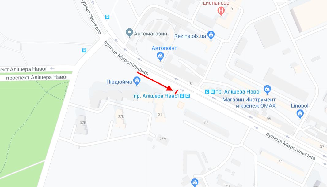 Ролер/Призматрон, Київ, Миропільська вул., 37 поруч будівельний ринок Юність
