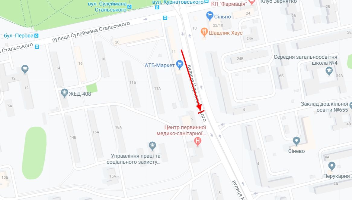 Ролер/Призматрон, Київ, Дашкевича вул., 9 у напрямку пр. Броварський, поруч з АТБ