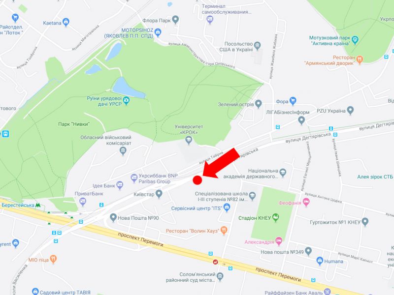Билборд/Щит, Киев, Дегтярівська вул. 51, на світлофорі, в бік пр. Перемоги