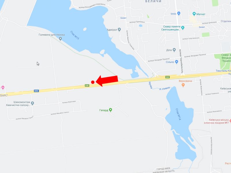 Билборд/Щит, Киев, Перемоги пр., 600 м. від вул. Ушакова, з центру