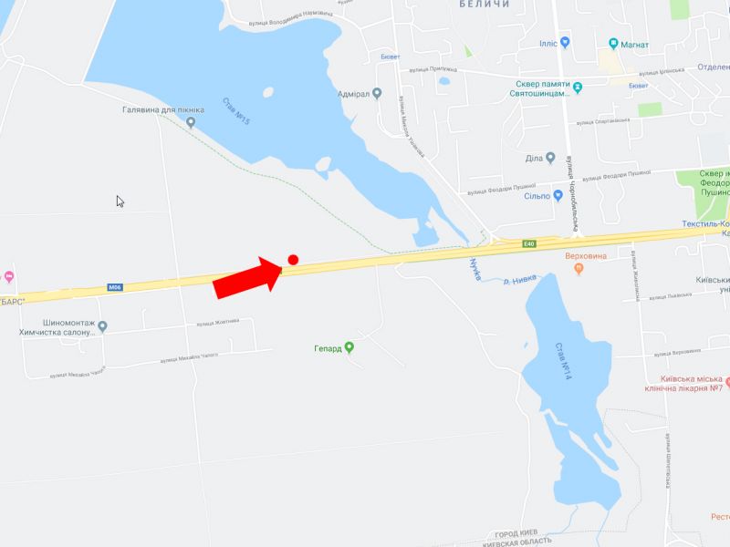 Билборд/Щит, Киев, Перемоги пр., 600 м. до вул. Ушакова, в центр