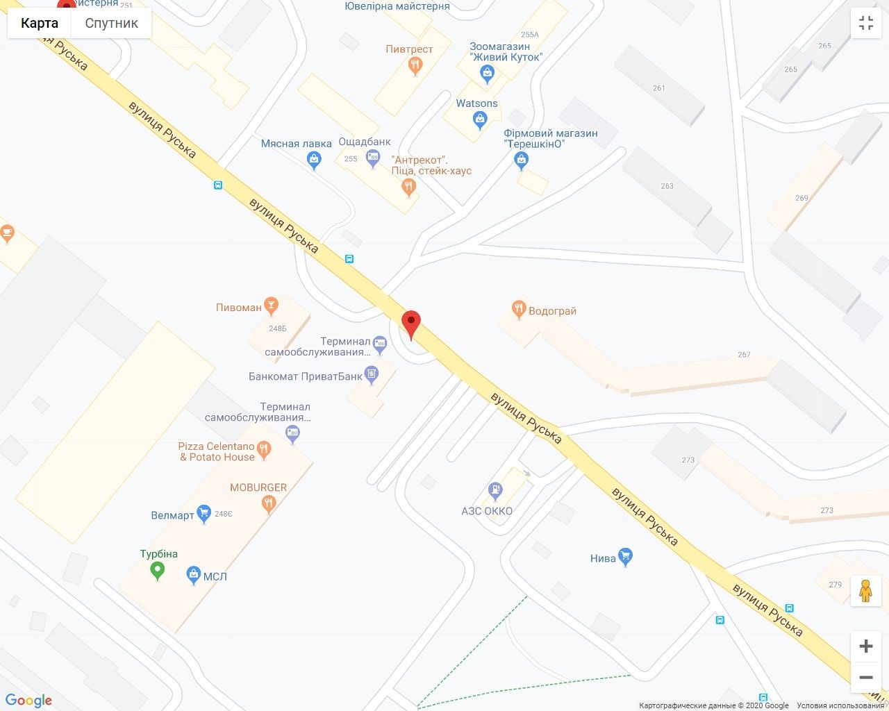 Билборд/Щит, Черновцы, Руська, 248 (Екватор)