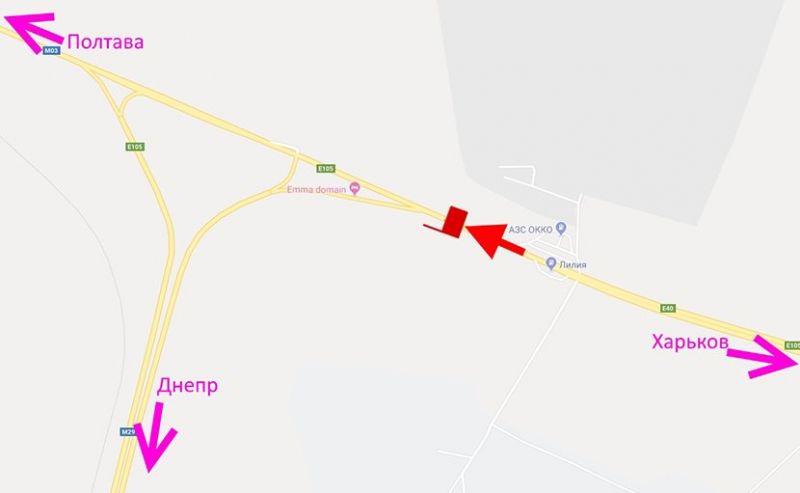 Білборд/Щит, Траси, Траса Київ-Харків-463 км-біля АЗС ОККО та Лілія-прапорець №4-у бік Люботина