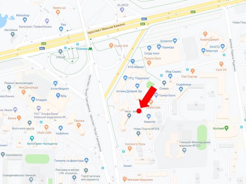 Билборд/Щит, Киев, Мишуги вул. 12, в бік пр. Григоренка
