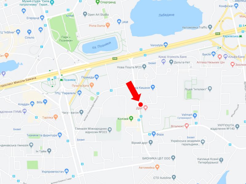 Билборд/Щит, Киев, Руденко вул. 7, в сторону вул. Вишняківскої