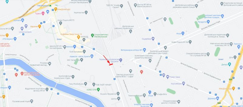 Билборд/Щит, Киев, Сверстюка Євгена вул. 6, рух в напрямку Соборності бул.