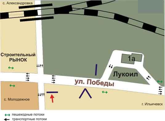 Билборд/Щит, Черноморск/Ильичёвск, перехрестя вул.Промислової, вул.Перемоги