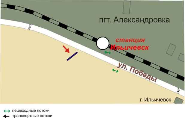 Билборд/Щит, Черноморск/Ильичёвск, вул.Промислова, район автозаправки "Motto"