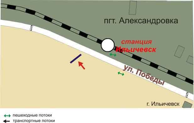 Билборд/Щит, Черноморск/Ильичёвск, вул.Промислова, район автозаправки "Motto"