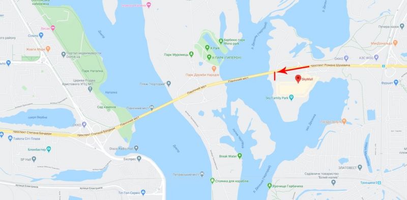 Суперсайт/Мегаборд, Киев, Шухевича Романа пр-т, навпроти ТЦ "Sky Mall", рух в напрямку центру