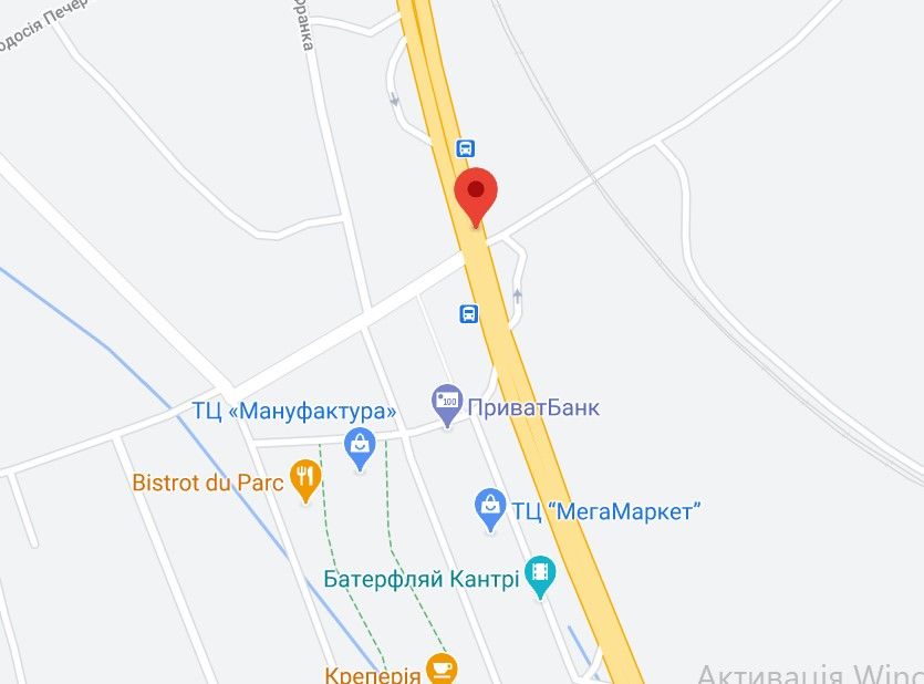 Реклама на мостах, Трассы, Н 01 Ново Обухівська тр. 23+432 км від КПП. Перший від Києва, світлофор, поворот на Ходосіївку, заїзд до МЕГАМАРКЕТ, ТРЦ Манафактура, АЗС Motto, в Київ