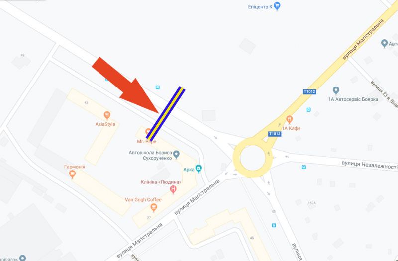 Билборд/Щит, Киев, траса Білогородка-Боярка (А) - 1км до Боярки (Епіцентра)