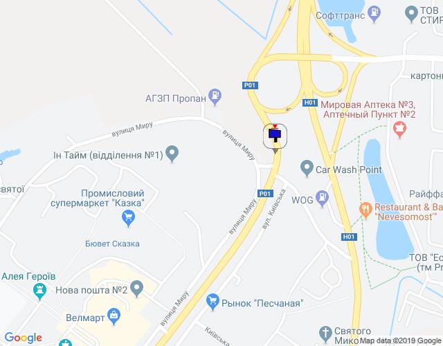 Білборд/Щит, Обухів, м. Обухів, вул. Київська, право, в'їзд в м. Обухів з м. Києва, Українки