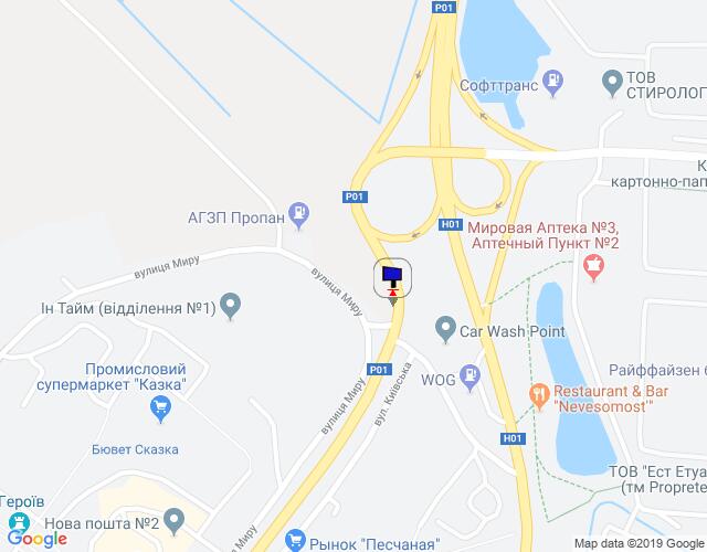 Білборд/Щит, Обухів, м. Обухів, вул. Київська, право, виїзд з м. Обухів в м. Київ, Українку