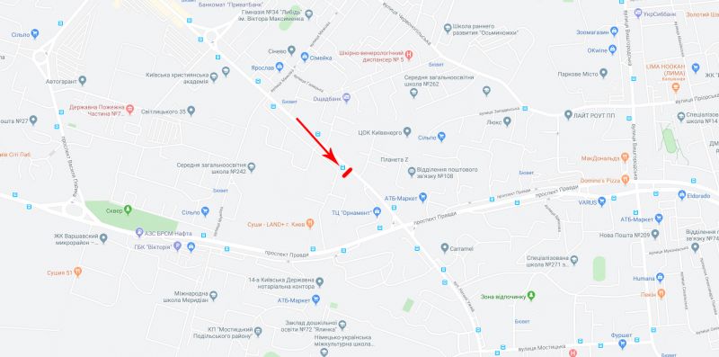 Ролер/Призматрон, Київ, Свободи пр-т 4, рух в напрямку Правди пр-т.