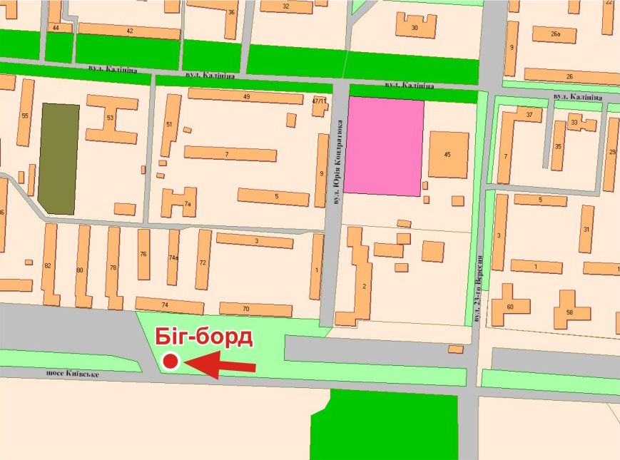 Билборд/Щит, Полтава, К.Шосе вул., 70 (в’їзд до Эпицентру)