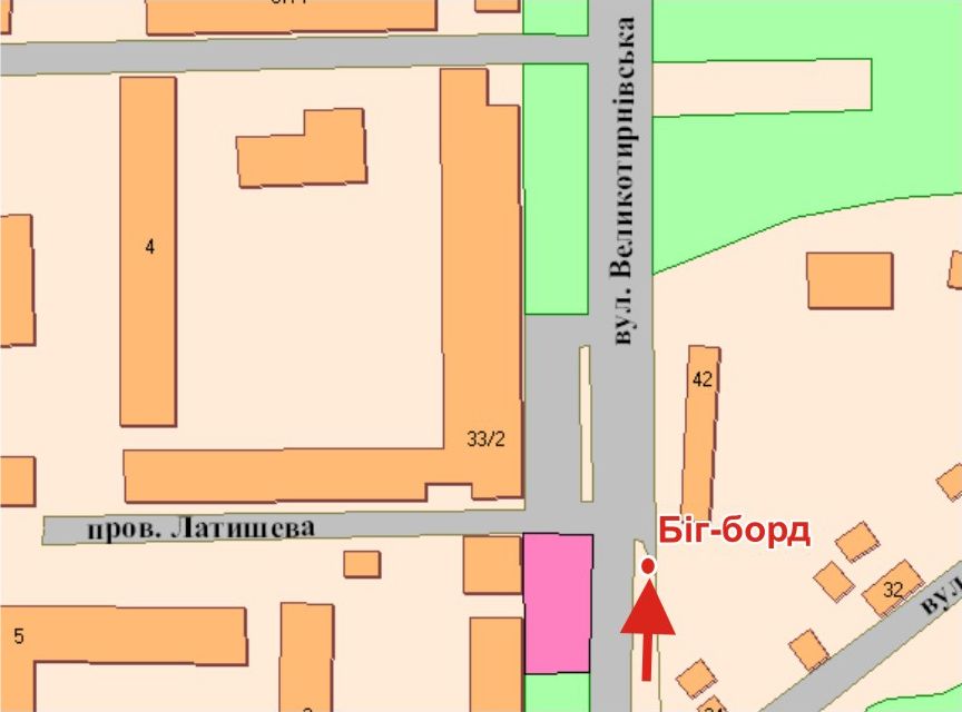 Билборд/Щит, Полтава, В.Тирнівська вул.ТЦ "Половка"