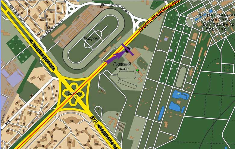Ролер/Призматрон, Київ, просп. Глушкова, 9, Льодовий стадіон, на світлофорі