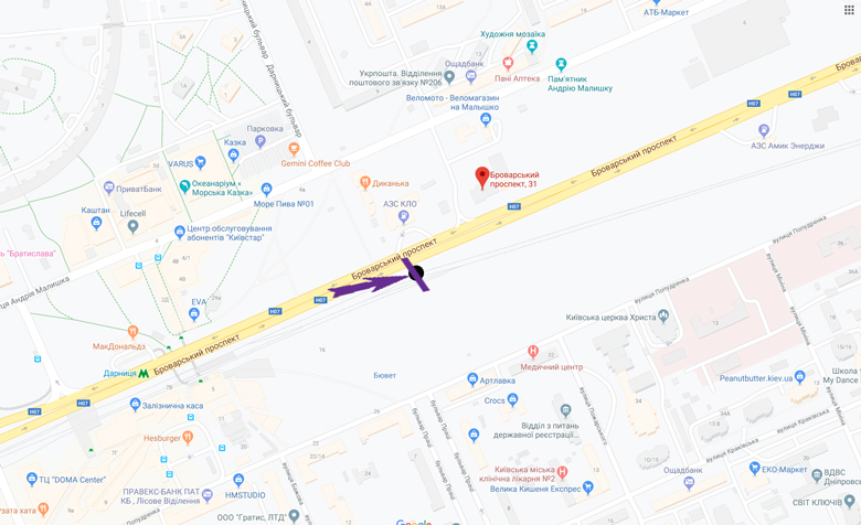 Ролер/Призматрон, Київ, пр. Броварський, 31/33 навпроти, АЗС КЛО