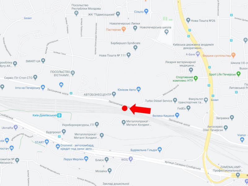 Билборд/Щит, Киев, Залізничне шосе - Військовий проїзд, ЖК "Новопечерські липки", в сторону бул. Дружби народів