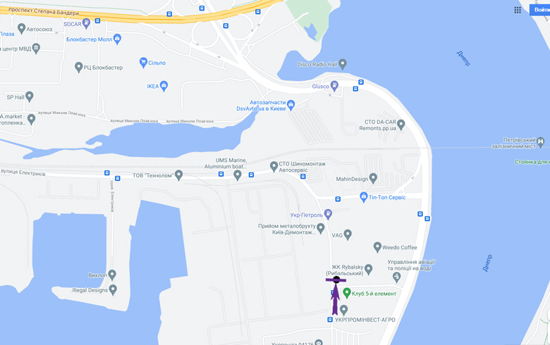 Ролер/Призматрон, Київ, вул. Електриків,23Б в'їзд в БЦ 5 Елемент, ЖК RYBALSKY