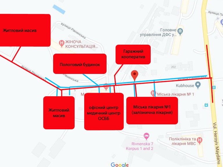Билборд/Щит, Черновцы, вул. Рівненська, 5 /новобудови мікроарйон, пологовий, лікарня