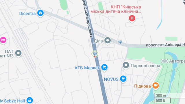 Білборд/Щит, Київ, Перова бул-р, 10а ("Фора", Альфа-банк, ТРЦ “Квадрат NEO”), в напрямку Троєщина