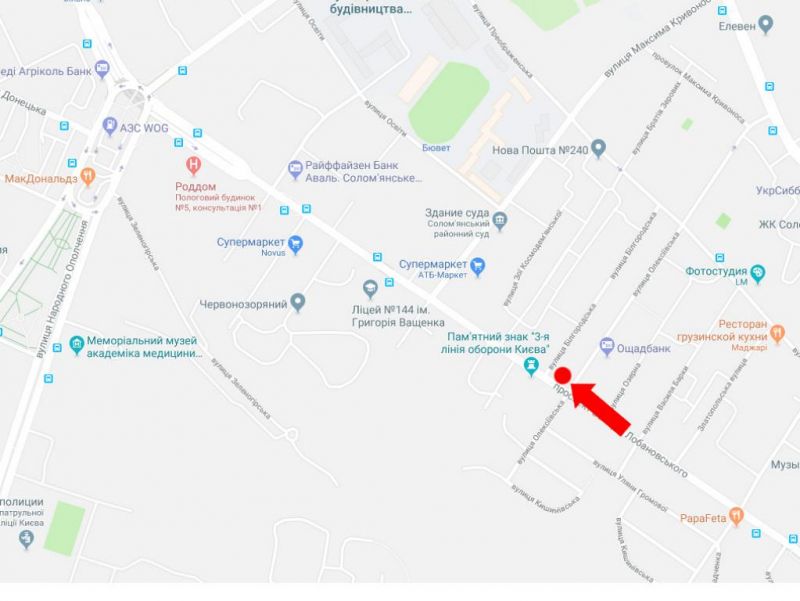Led екран/Відеоборд, Київ, Лобановського пр. (колиш. Червонозоряний пр.), 37 - вул. Олексіївська, в бік Севастопольської пл., (ролик 10 сек, 1 вихід/1,5 хвилини)