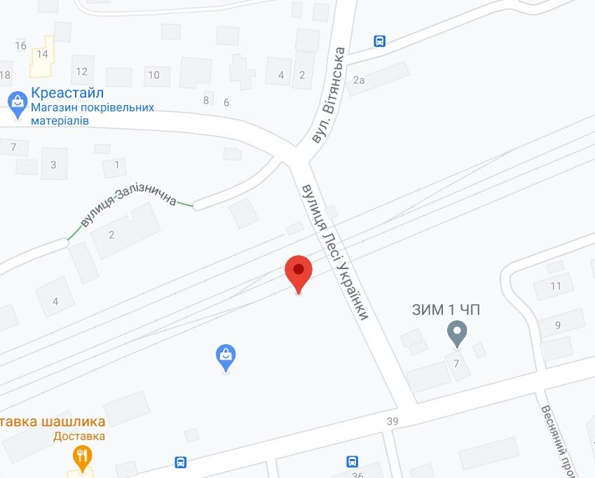 Билборд/Щит, Вишневое, м. Вишневе,щит, вул. Чорновола-1 (жд переїзд)- другий від переїзду, з лівої сторони