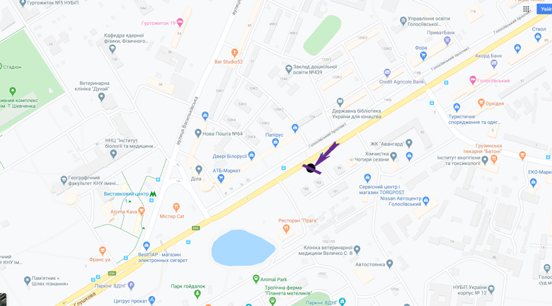 Скрол/Сітіборд, Київ, пр. Голосіївський, 103