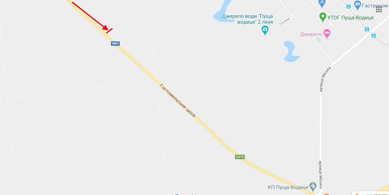 Билборд/Щит, Киев, Гостомельське шосе, 1,9 км до КП в Київ
