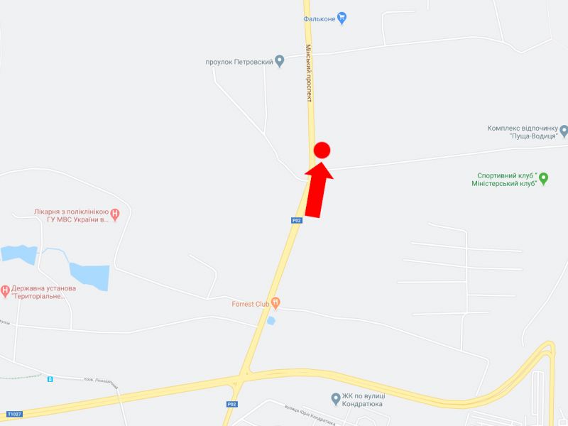 Билборд/Щит, Киев, Мінський пр. - 500 м. від ресторану "Forrest Club", з Києва