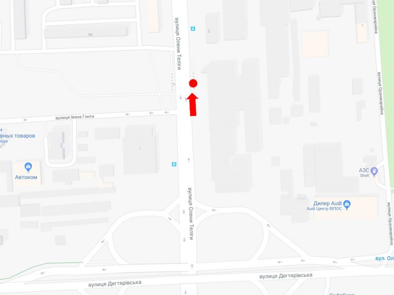 Led екран/Відеоборд, Київ, Теліги вул., 2 - вул. Гонти, на світлофорі, в сторону ст. м. "Почайна", (ролик 10 сек, 1 вихід/1,5 хвилини)