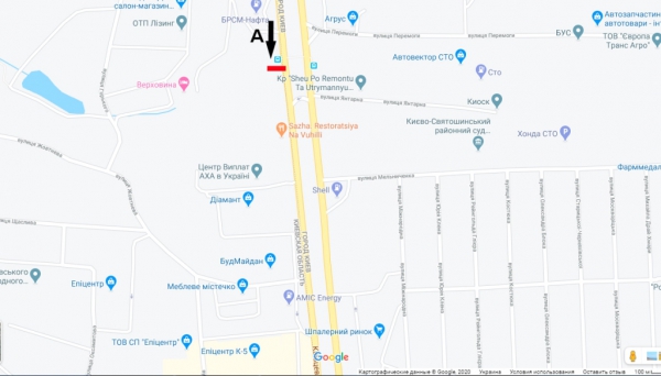 Білборд/Щит, Київ, В.Кільцева дорога, 20 /вул. Янтарна, зупинка, ресторан "Сім-Сім", ТЦ "Діамант" в напр. Одеської пл.